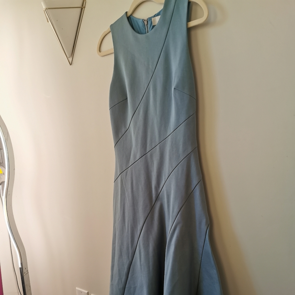 A Delyn Rae sleeveless dress.